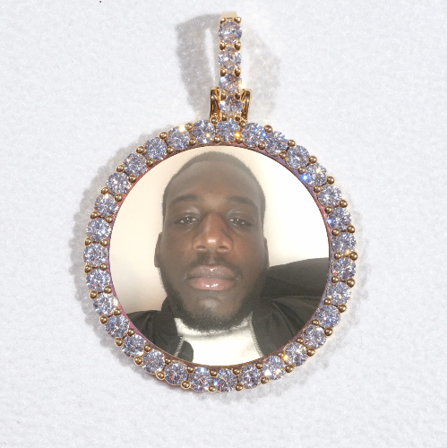 3D CIRCLE CUSTOM PICTURE PENDANT SMALL SIZE