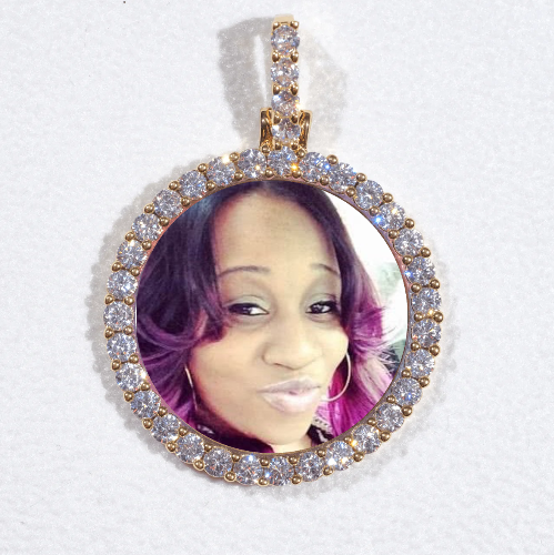 3D CIRCLE CUSTOM PICTURE PENDANT SMALL SIZE