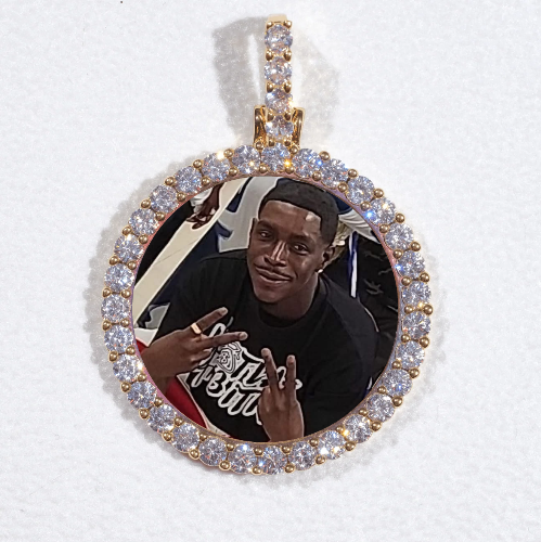 3D CIRCLE CUSTOM PICTURE PENDANT SMALL SIZE