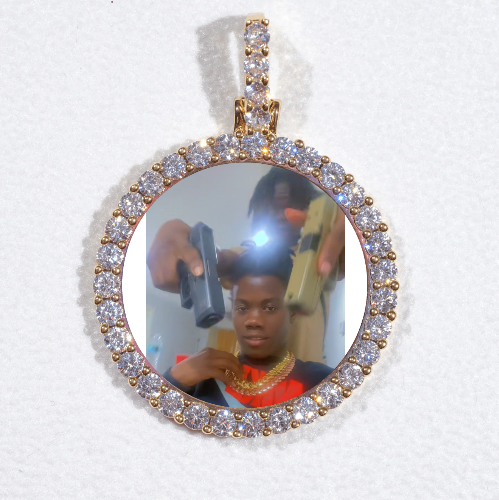 3D CIRCLE CUSTOM PICTURE PENDANT SMALL SIZE