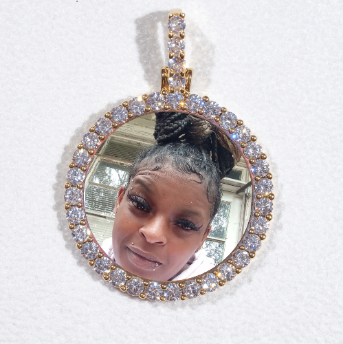 3D CIRCLE CUSTOM PICTURE PENDANT SMALL SIZE