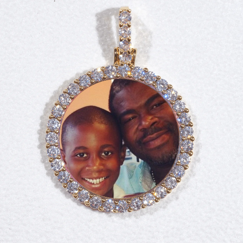 3D CIRCLE CUSTOM PICTURE PENDANT SMALL SIZE