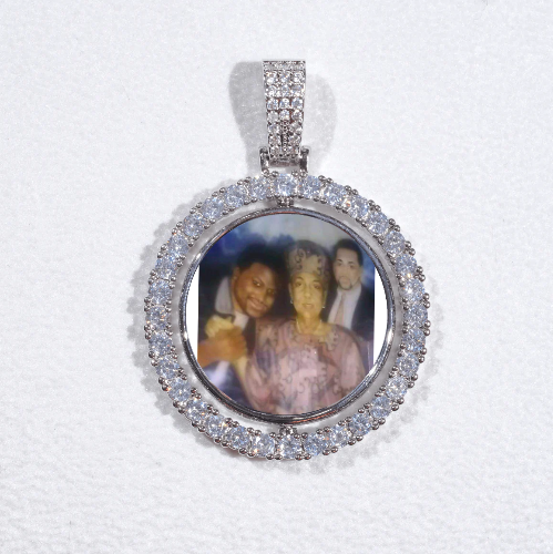 3D Spinning 2-Faced Custom Picture Pendant