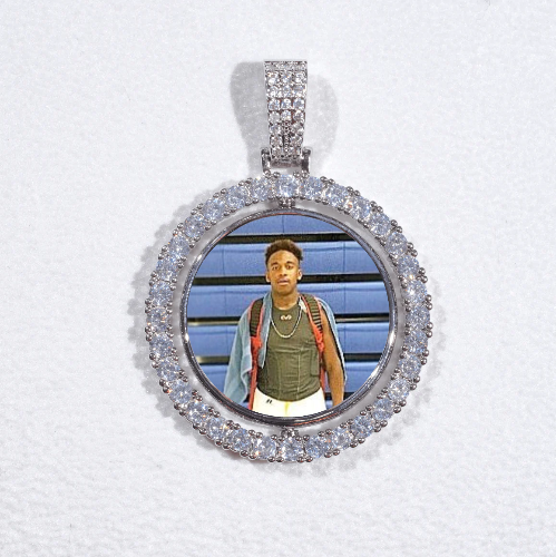 3D Spinning 2-Faced Custom Picture Pendant
