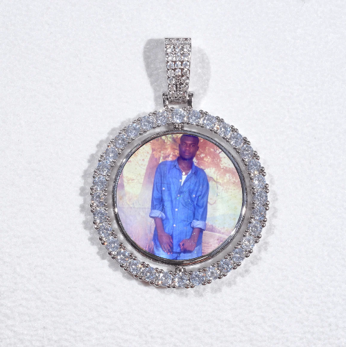 3D Spinning 2-Faced Custom Picture Pendant