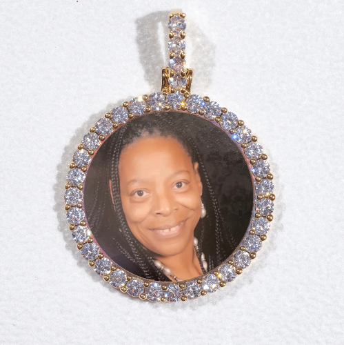 3D CIRCLE CUSTOM PICTURE PENDANT SMALL SIZE