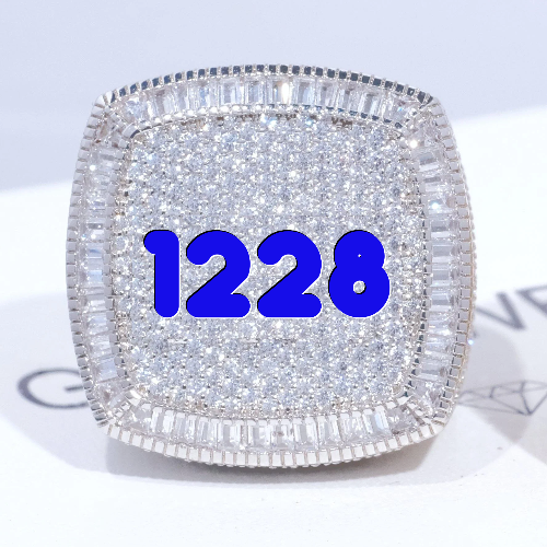 CUSTOM LETTER 3D ICED RING