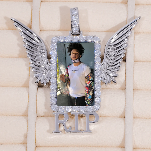 RIP WING 3D CUSTOM PICTURE PENDANT