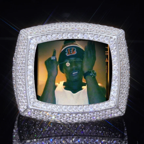 3D CUSTOM PICTURE ICED RING