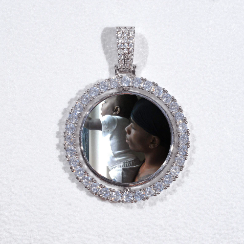 3D Spinning 2-Faced Custom Picture Pendant