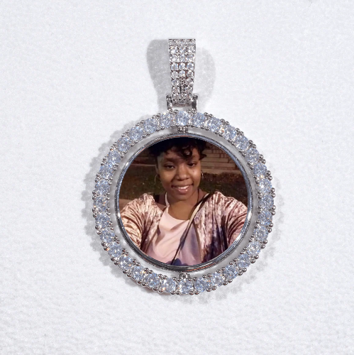 3D Spinning 2-Faced Custom Picture Pendant