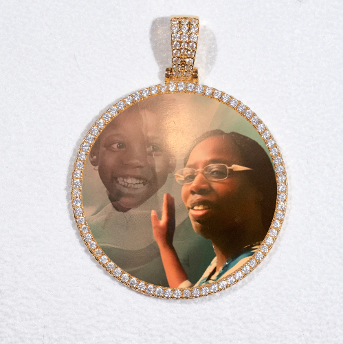 MEDIUM 3D CIRCLE CUSTOM PICTURE PENDANT