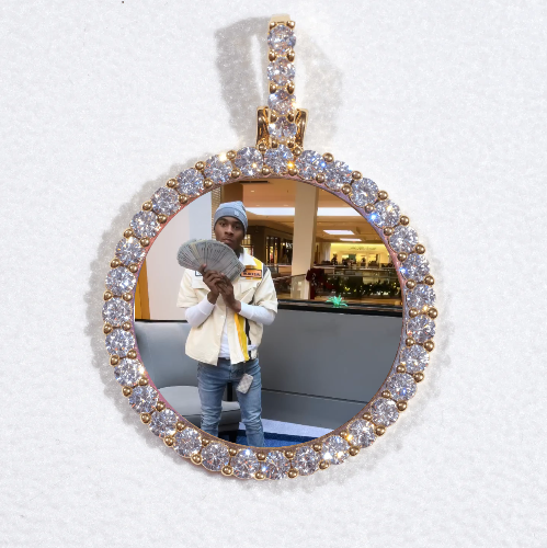 3D CIRCLE CUSTOM PICTURE PENDANT SMALL SIZE