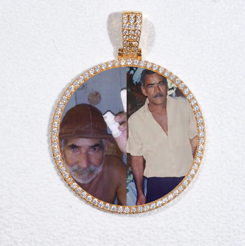 MEDIUM 3D CIRCLE CUSTOM PICTURE PENDANT