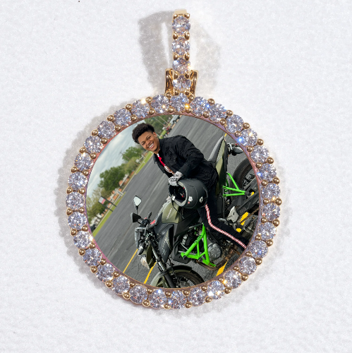 3D CIRCLE CUSTOM PICTURE PENDANT SMALL SIZE