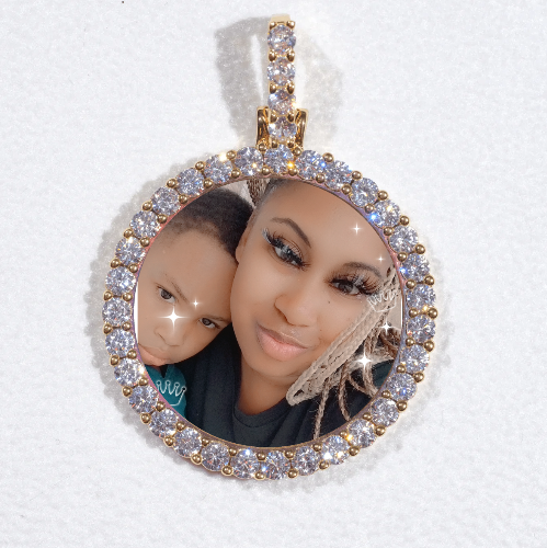 3D CIRCLE CUSTOM PICTURE PENDANT SMALL SIZE