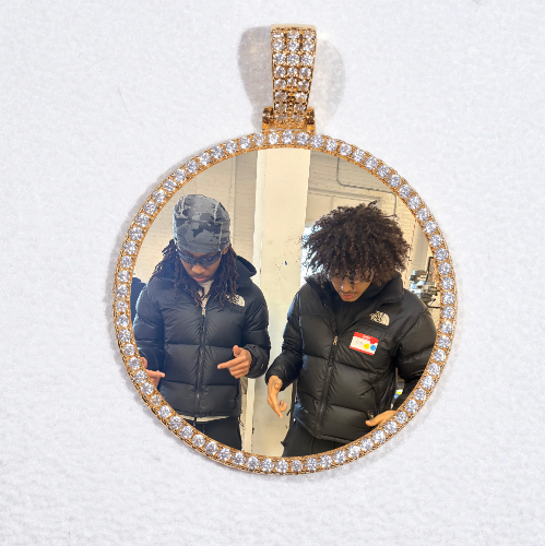 MEDIUM 3D CIRCLE CUSTOM PICTURE PENDANT