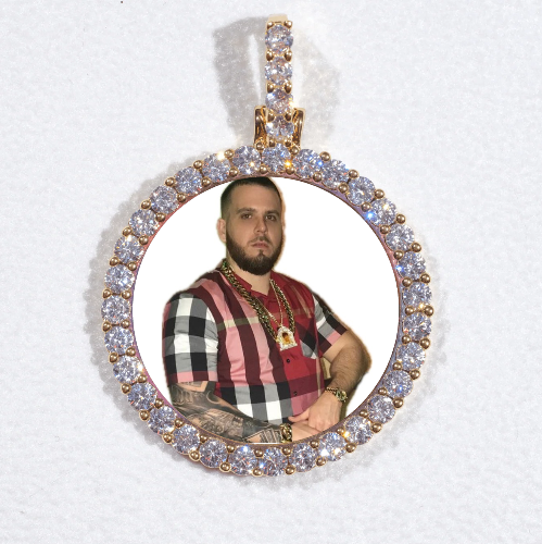 3D CIRCLE CUSTOM PICTURE PENDANT SMALL SIZE
