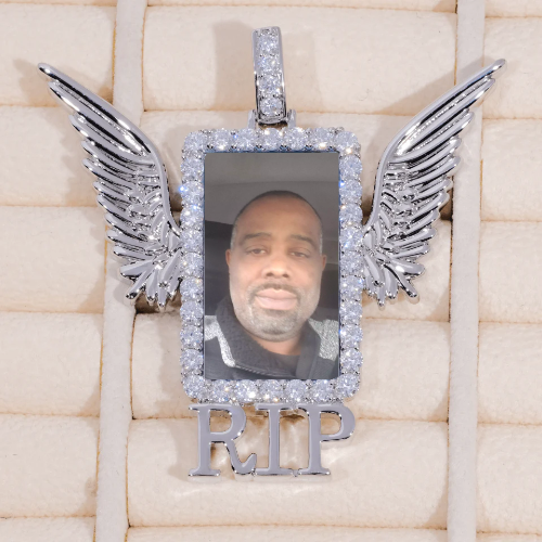 RIP WING 3D CUSTOM PICTURE PENDANT