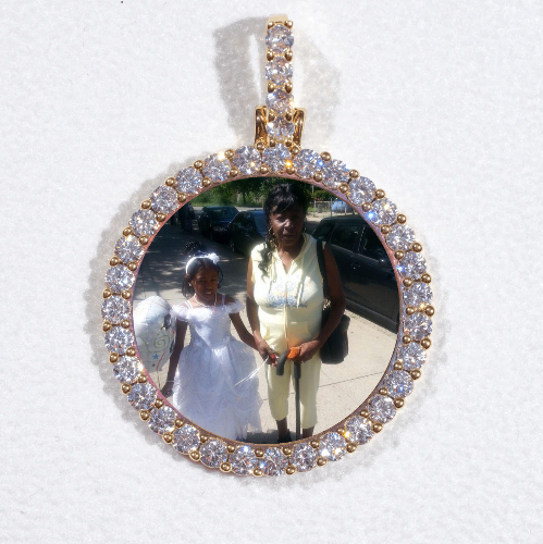 3D CIRCLE CUSTOM PICTURE PENDANT SMALL SIZE