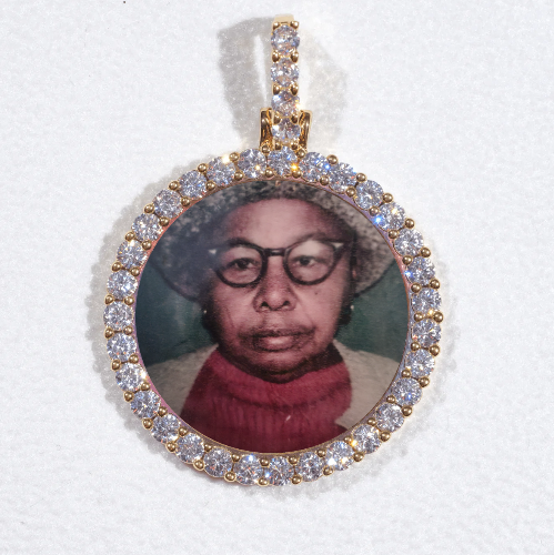 3D CIRCLE CUSTOM PICTURE PENDANT SMALL SIZE