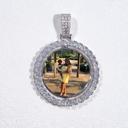 3D Spinning 2-Faced Custom Picture Pendant