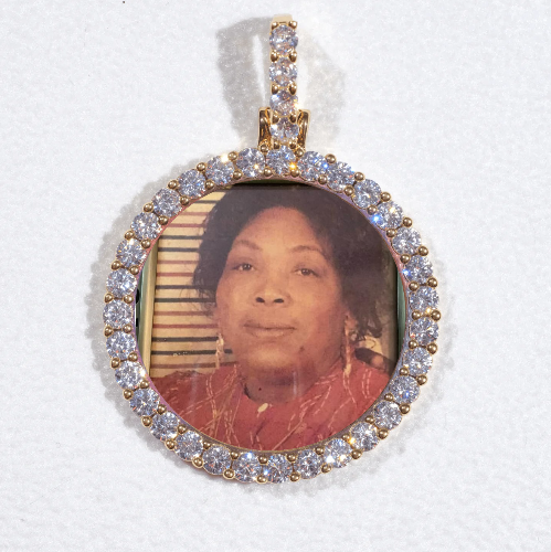 3D CIRCLE CUSTOM PICTURE PENDANT SMALL SIZE