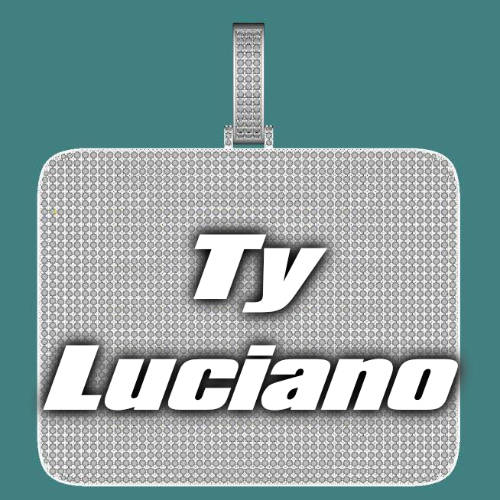 CUSTOM LETTER NECKLACE 3D BIG SQUARE