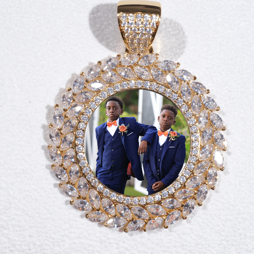 Large 3D Wheat Ear Custom Picture Pendant