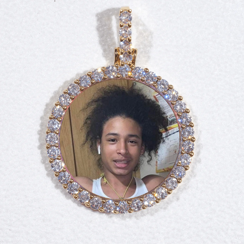 3D CIRCLE CUSTOM PICTURE PENDANT SMALL SIZE