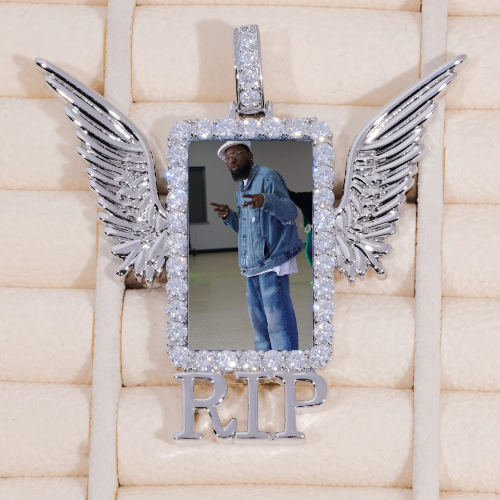RIP WING 3D CUSTOM PICTURE PENDANT
