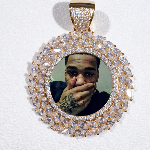 Large 3D Wheat Ear Custom Picture Pendant