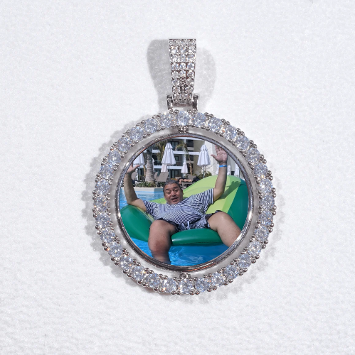 3D Spinning 2-Faced Custom Picture Pendant