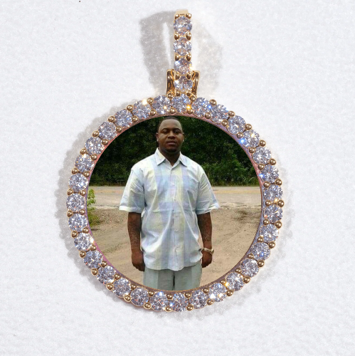 3D CIRCLE CUSTOM PICTURE PENDANT SMALL SIZE