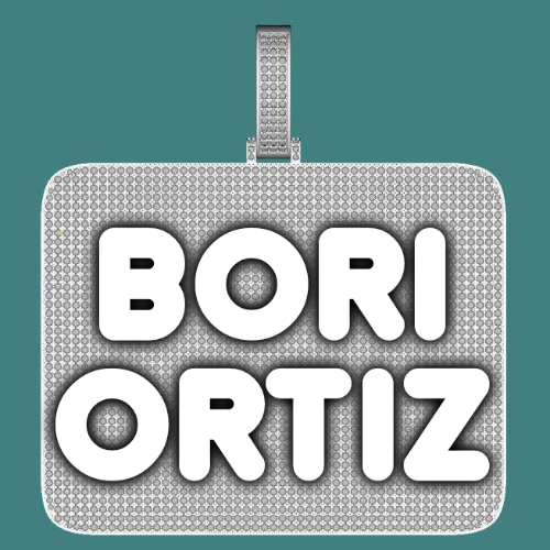 CUSTOM LETTER NECKLACE 3D BIG SQUARE