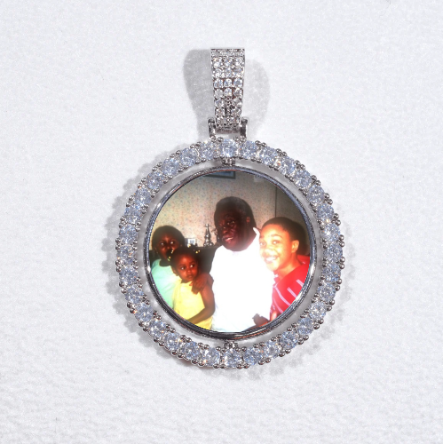 3D Spinning 2-Faced Custom Picture Pendant
