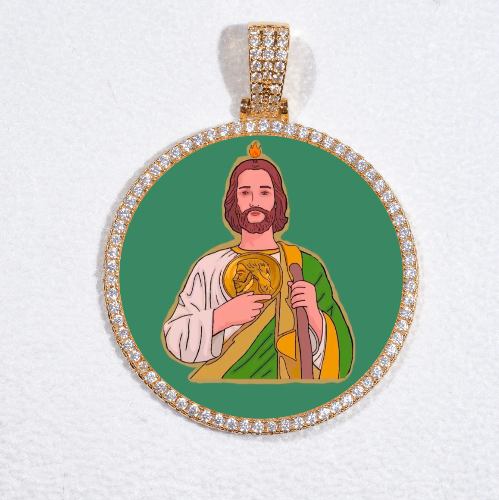 MEDIUM 3D CIRCLE CUSTOM PICTURE PENDANT