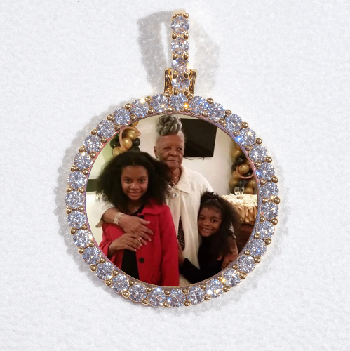 3D CIRCLE CUSTOM PICTURE PENDANT SMALL SIZE