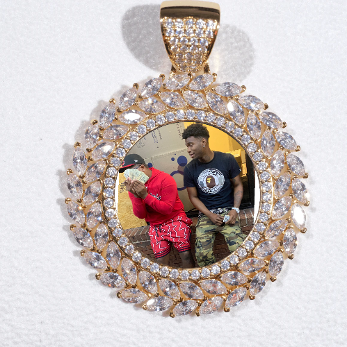 Large 3D Wheat Ear Custom Picture Pendant