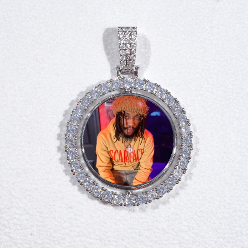 3D Spinning 2-Faced Custom Picture Pendant