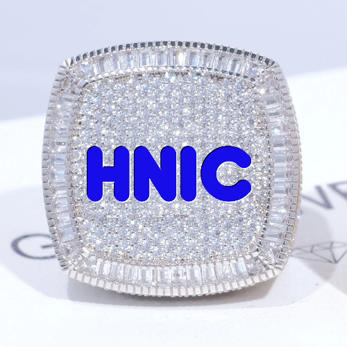 CUSTOM LETTER 3D ICED RING