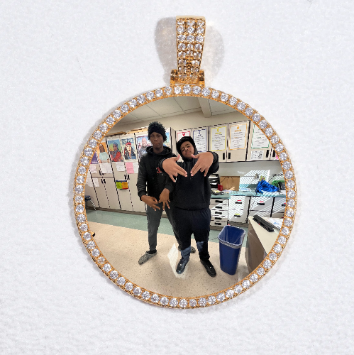 MEDIUM 3D CIRCLE CUSTOM PICTURE PENDANT