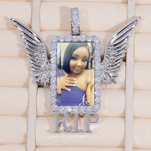 RIP WING 3D CUSTOM PICTURE PENDANT