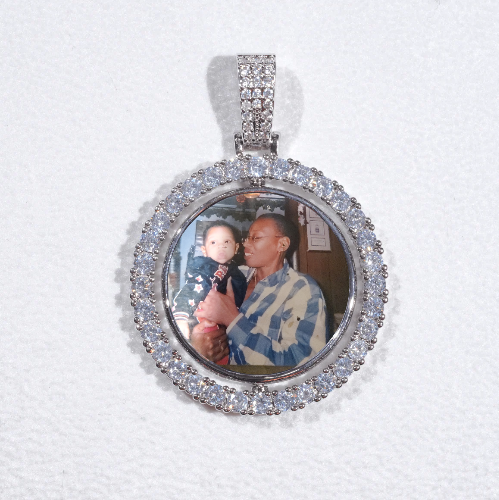 3D Spinning 2-Faced Custom Picture Pendant