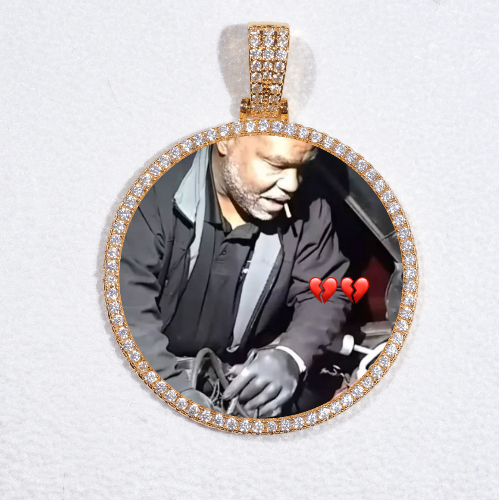 MEDIUM 3D CIRCLE CUSTOM PICTURE PENDANT