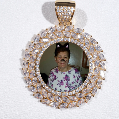 Large 3D Wheat Ear Custom Picture Pendant