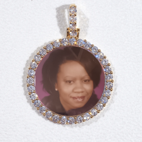 3D CIRCLE CUSTOM PICTURE PENDANT SMALL SIZE