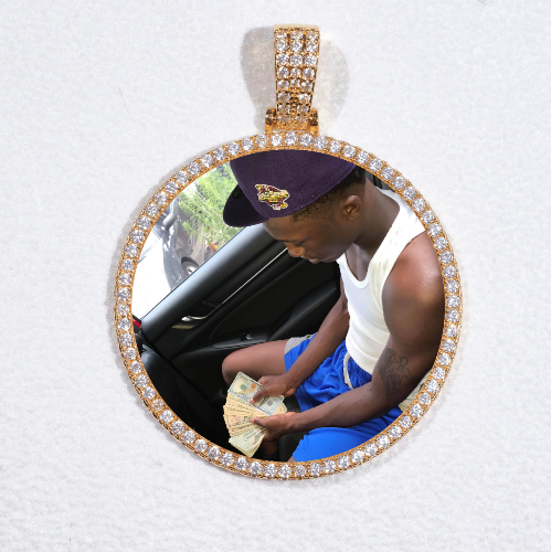 MEDIUM 3D CIRCLE CUSTOM PICTURE PENDANT