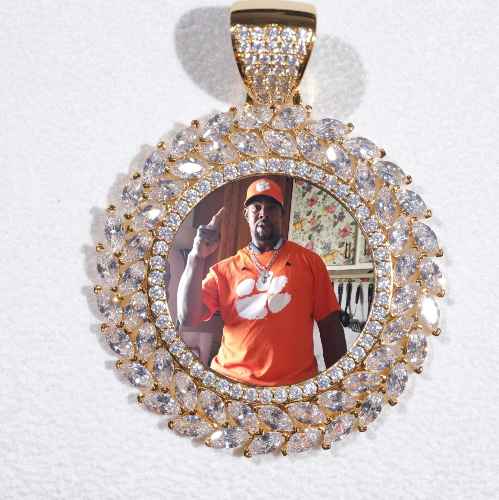Large 3D Wheat Ear Custom Picture Pendant