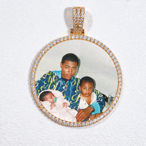 MEDIUM 3D CIRCLE CUSTOM PICTURE PENDANT